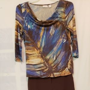 Chicos multi color shirt